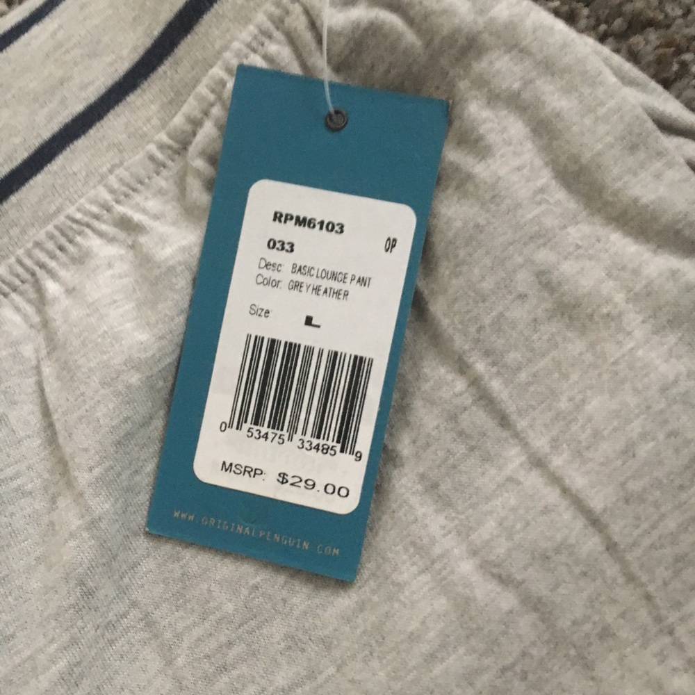 Men’s original penguin large pajama pants new